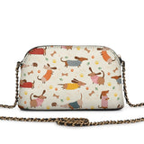 DachyCharm Doxie Whimsy Leather Crossbody Bag