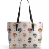 DachyCharm Blooming Wieners Leather Tote Bag