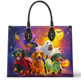 DachyCharm The Howl-o-Ween Squad Leather Bag