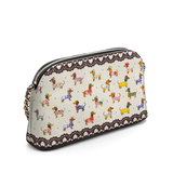 DachyCharm Doxie Parade Leather Crossbody Bag
