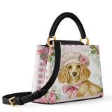 DachyCharm Rosalia Pup Leather Satchel Bag