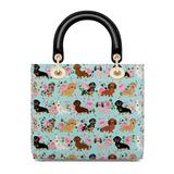 DachyCharm Doxie Garden Lady Leather Bag