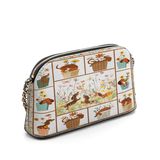 DachyCharm Paws Garden Leather Crossbody Bag