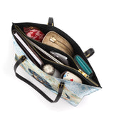 DachyCharm Blue Nest Leather Tote Bag