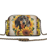 DachyCharm Sunbeam Pup Leather Crossbody Bag
