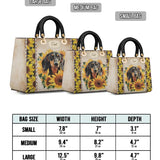 DachyCharm SUNBEAM PUP PERSONALIZED Lady Leather Bag