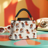 DachyCharm CUTENESS OVERLOAD Leather Satchel Bag