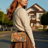 DachyCharm Patchwork Nap Leather Crossbody Bag