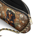 DachyCharm Daisy Crown Leather Crossbody Bag