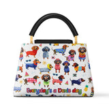 DachyCharm DOXIE HOLIDAY Leather Satchel Bag