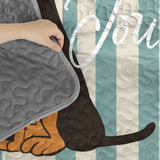 DachyCharm Say Bonjour Quilt 3-Piece Set