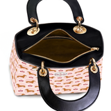 DachyCharm Pink Pupcake Personalized Lady Leather Bag