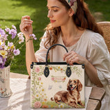 DachyCharm Sunny Meadow Personalized Leather Bag