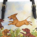 DachyCharm Wiener Bloomfield Leather Tote Bag