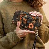 DachyCharm Midnight Petal Leather Wallet Sample