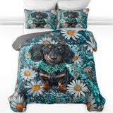 DachyCharm Daisy Doxie Quilt 3-Piece Set