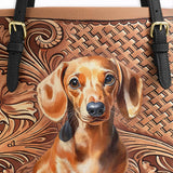 DachyCharm Carved Grace Leather Tote Bag