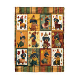 Dachycharm Autumn Snuggles Fleece Blanket