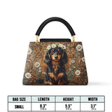 DachyCharm Daisy Crown Leather Satchel Bag