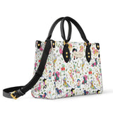 DachyCharm Floral Parade Personalized Leather Bag