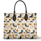 DachyCharm Sunflower Sausage Leather Bag