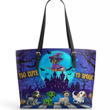 DachyCharm Too Cute To Spook Leather Tote Bag