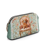 DachyCharm Velvet Throne Leather Crossbody Bag