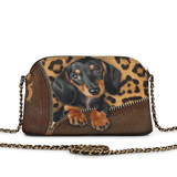 DachyCharm Sassy Doxie Leather Crossbody Bag