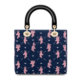 DachyCharm Royal Pawty Lady Leather Bag