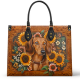DachyCharm Prairie Doxie Leather Bag
