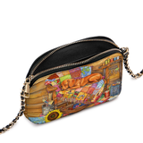 DachyCharm Patchwork Nap Leather Crossbody Bag