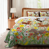 DachyCharm Spring Pup Joy Quilt 3-Piece Set