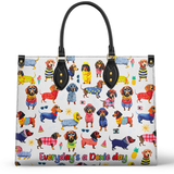 DachyCharm Doxie Holiday Leather Bag