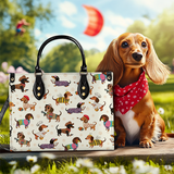 DachyCharm Dachshund Troupe Leather Bag