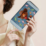 DachyCharm Cowboy Doxie Leather Wallet