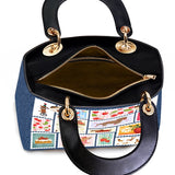 DachyCharm Berry Doxie Quilt Lady Leather Bag