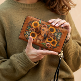 DachyCharm Prairie Doxie Leather Wallet