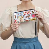 DachyCharm Berry Doxie Quilt Leather Wallet