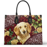 DachyCharm Velvet Pup Leather Bag