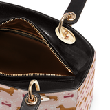 DachyCharm Pink Pupcake Personalized Lady Leather Bag
