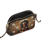 DachyCharm Daisy Crown Leather Crossbody Bag