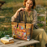 DachyCharm Patchwork Nap Leather Tote Bag