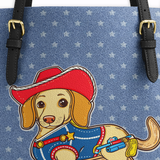 DachyCharm Rodeo Pup Leather Tote Bag