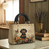 DachyCharm VINTAGE ROSE PERSONALIZED Lady Leather Bag