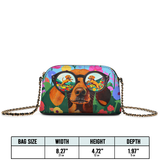 DachyCharm Doxie Dreamscape Leather Crossbody Bag