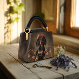 DachyCharm ROSEWOOD QUEEN Leather Satchel Bag