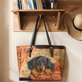 DachyCharm Floppy Soul Leather Tote Bag