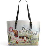 DachyCharm Sniff Joy Leather Tote Bag