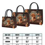 DachyCharm Mocha Bloom Personalized Leather Bag