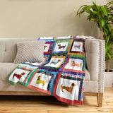 Dachycharm Dachshund Friends Fleece Blanket